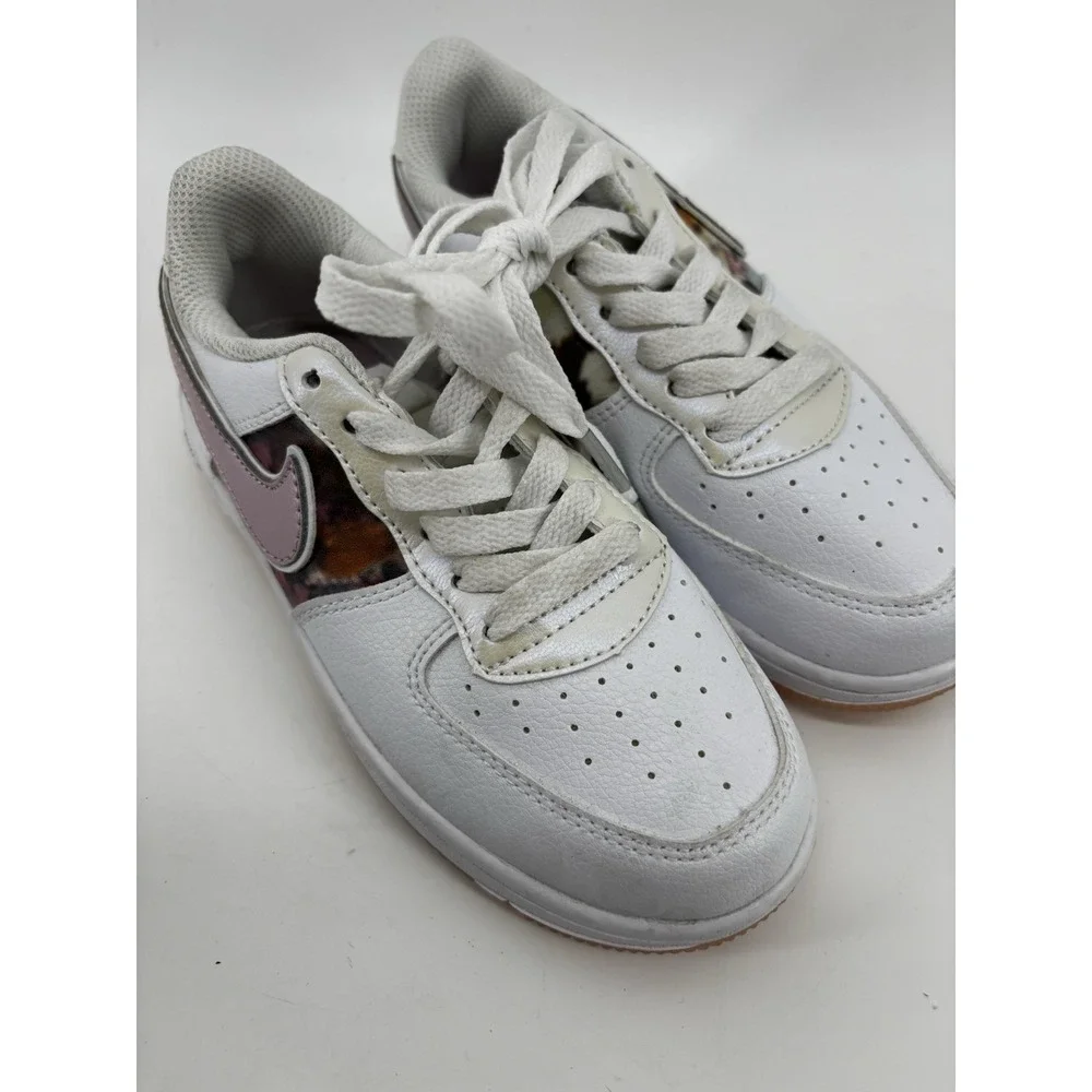 Nike Air Force ONE 1 Low Floral‎ WhiteLight Arctic PinkMetallic Silver 1YUK13.5
